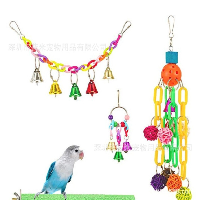 AHUAPET Postolje za ptice Paw Grinding Clean For Parrot Kavez za ptice Pappagallo Platforma za kavez Platforma za kavez Pribor za ptice Ljestve E