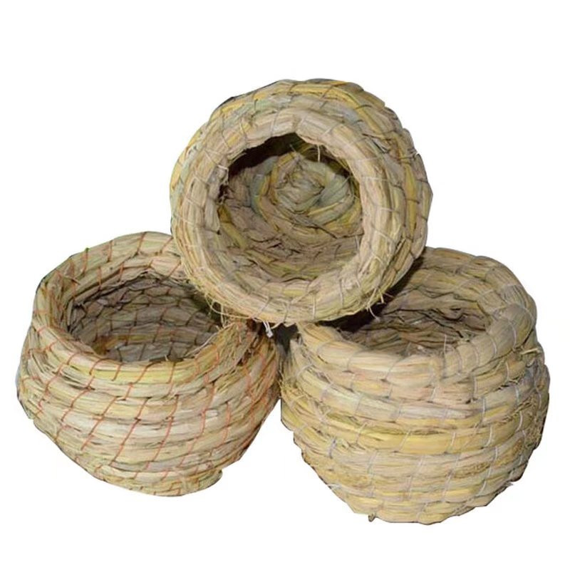 Kiudõlgedest naturaalne käsitsi valmistatud linnupesa tuvimaja papagoi pesa soe lemmiklooma magamistuba sisehoov väikeloomade lindude puurid linnutarbed