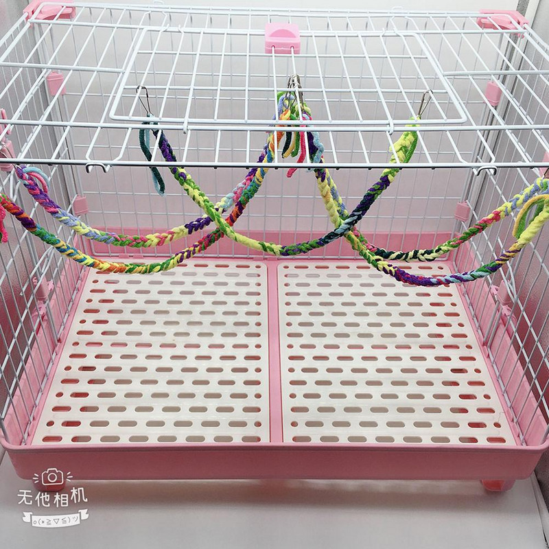 Laipiojantis medvilninis žaislas su virve, skirtas žiurkėnui, cukraus sklandytuvas, mažas papūgos sūpynės hamakas, augintinio žaislas