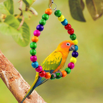 Παιχνίδια κούνιας παπαγάλου Κρεμαστό κλουβί αιώρα Παιχνίδι για μάσημα πουλί Μικροί παπαγάλοι Κοκατίελ Conures Parrots Love Birds 8τμχ