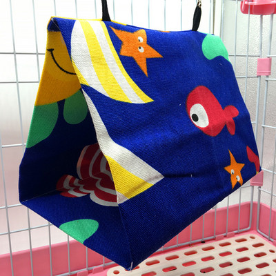 Cușcă colorată pentru papagali, mini cușcă pentru animale de companie, jucării pentru păsări, iarnă, leagăn cald pentru păsări, casă, bumbac, pentru uz casnic, hamac pentru dihor, cuib agățat