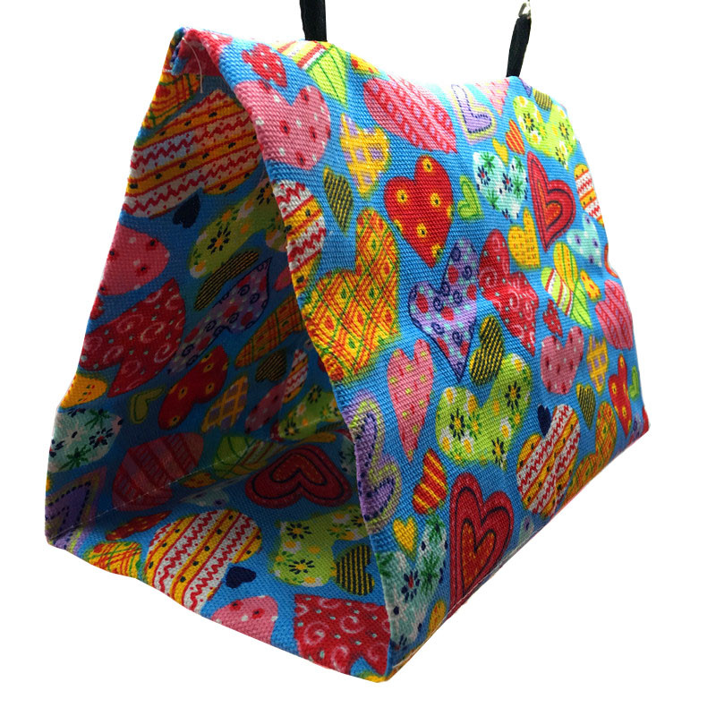 Cușcă colorată pentru papagali, mini cușcă pentru animale de companie, jucării pentru păsări, iarnă, leagăn cald pentru păsări, casă, bumbac, pentru uz casnic, hamac pentru dihor, cuib agățat