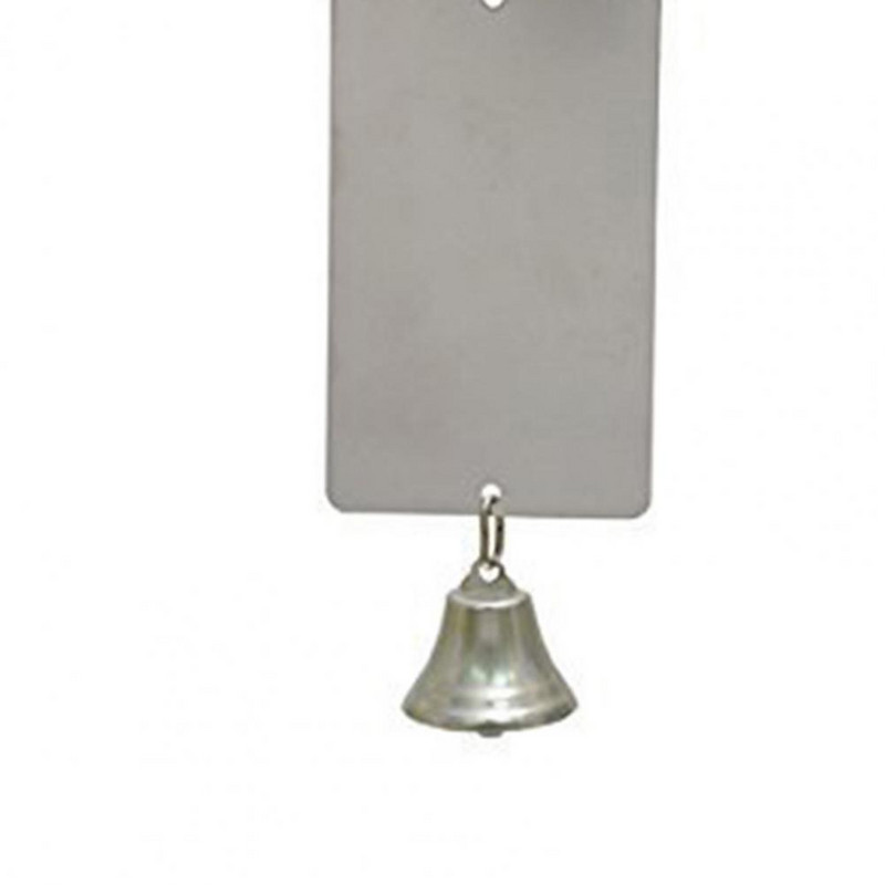 Veidrodinis varpelis, nešiojamasis akrilinis žaislų narvelio dekoravimo veidrodis naminių paukščių priedams