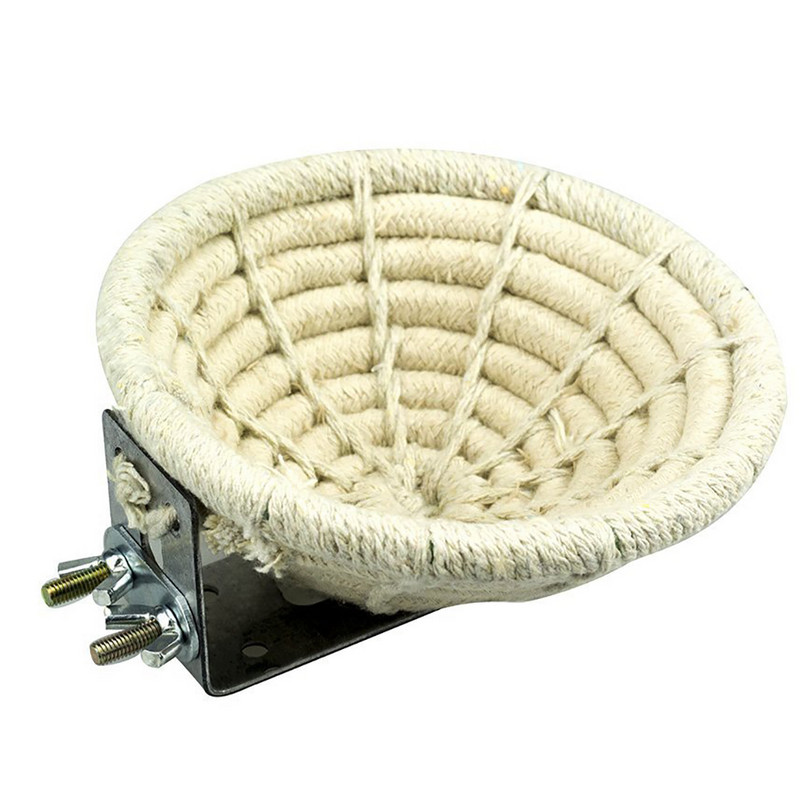 Frânghie de cânepă împletită manual Pat pentru cuib de păsări Cuibul de cinteze artificială multifuncțional Casă de păsări pentru papagal Hamster Patul pentru animale de companie