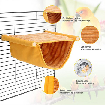Κρεμαστή αιώρα για κατοικίδια Ζεστή φωλιά Κρεβάτι που αφαιρείται πλενόμενο κλουβί πουλιών Πέρκα για παπαγάλο χάμστερ