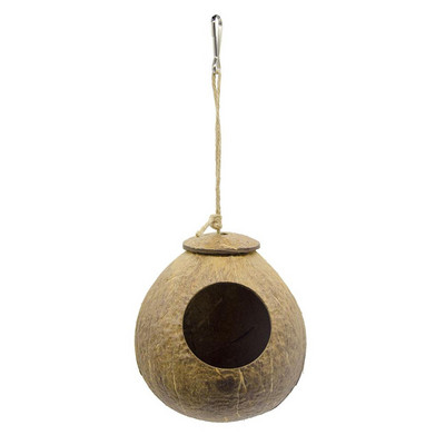 Parrot Natural Coconut Shell Bird Nest Hideout House Παρκοκρέβατο Πουλιά Προμήθειες για Χάμστερ Ινδικά χοιρίδια Πουλιά Σπίτια Ενδιαιτήματα