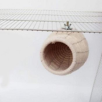 Rope Weave Bird Breeding Nest Κρεβάτι Σπίτι Παιχνίδι για Budgie Parakeet Παπαγάλος Κλουβί Πέρκα εκκόλαψης Κουτί φωλιάς