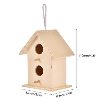 Φυσικό ξύλινο σπίτι πουλιών για υπαίθριες διακοσμήσεις αυλής κήπου Creative Bird Nest κλουβί πουλιών σπιτιών πουλιών