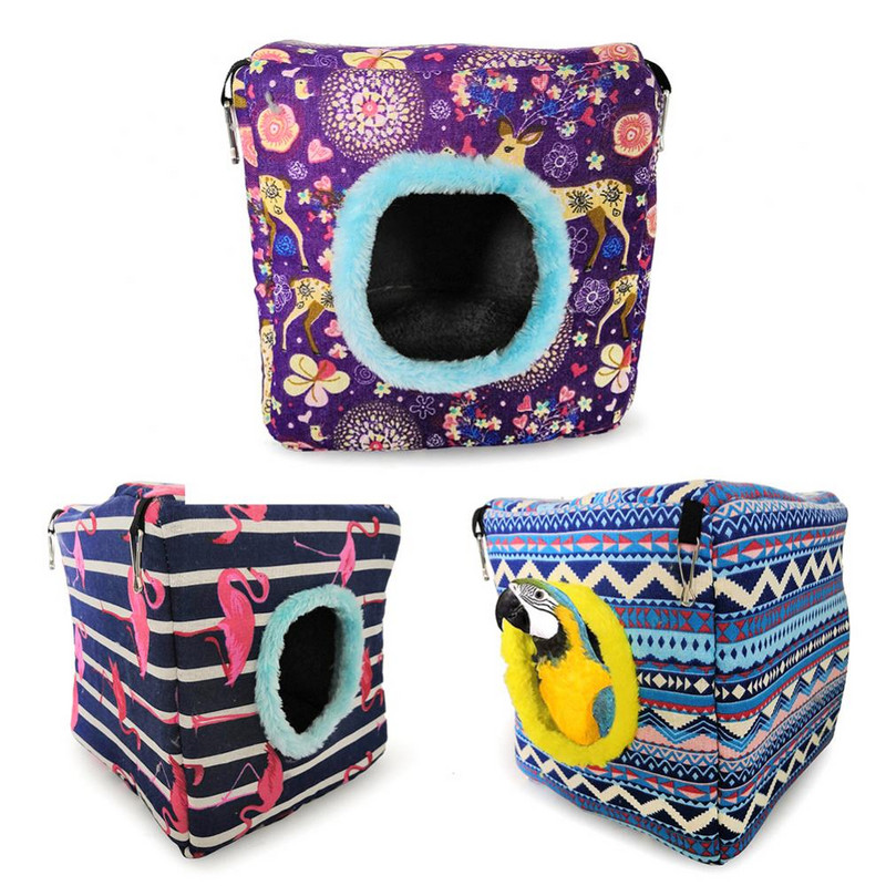 Rippuv soe võrkkiik Lemmiklind lind papagoi talve flamingo Sika hirvepesad maja voodi