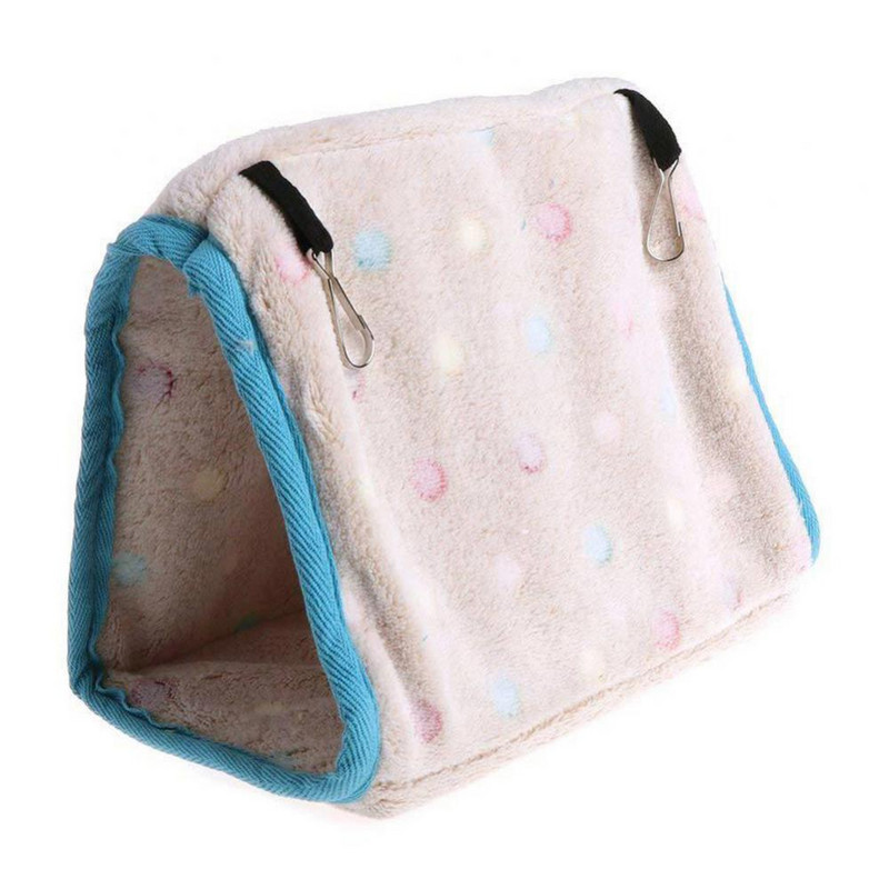 Lemmiklind papagoi plüüsis soe võrkkiige pesa rippuv maja ahvena puur pehme plüüsist voodi mänguasi hall puu augukujuline rippuv magamispesa