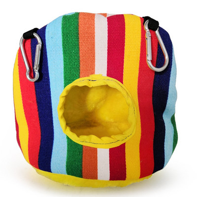 Animal de companie mic Cușcă pentru păsări caldă, din bumbac, cuib de papagal, agățat, mini casă pentru animale mici, hamac, iarnă, vară, pat de iarnă, provizii pentru păsări