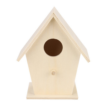 Υψηλής ποιότητας Wood Birds Nest House Bird House Bird Box κρεμαστή διακόσμηση Δημιουργική επιτοίχια ξύλινη εξωτερική φωλιά για πουλί