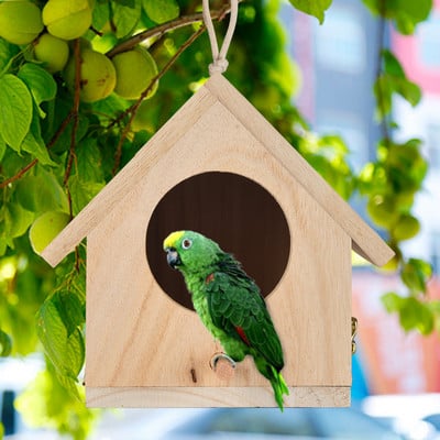 Cuib mare Dox Cuib Casă pentru păsări Casă pentru păsări Cutie pentru păsări Cutie pentru păsări Cutie de lemn Grădină pentru casă Accesorii pentru animale de companie pentru dormit 2021