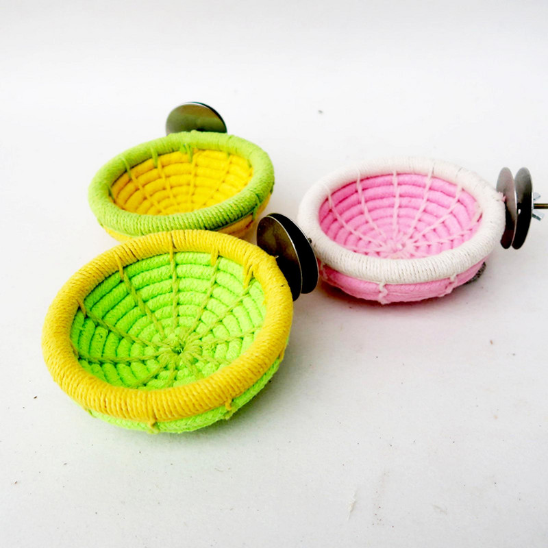 Φωλιά πουλιών κατοικίδιων ζώων Κρεμαστό κρεβάτι ύπνου Βαμβακερό σχοινί Σπήλαιο Κλουβί Παιχνίδια Soft Bird House Καλύβα για Cockatoo Parrot Lovebird Budgies Hamster