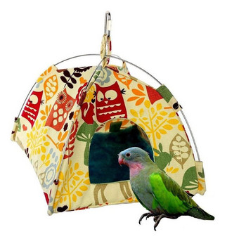 Bird Nest House Κρεβάτι Parrot Habitat Σπήλαιο κρεμαστή σκηνή Parakeet Sleep Hut Hammock Dropship