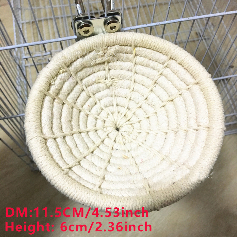 Bird Nest Natural Handmade Rope Weaved Egg Cage for Canary Finch Budgie Bird Breeding Nest House Home Αξεσουάρ κλουβιού παπαγάλου