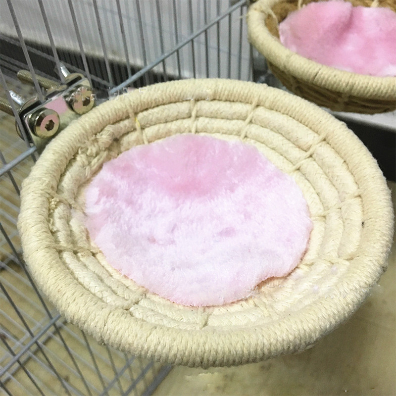 Bird Nest Natural Handmade Rope Weaved Egg Cage for Canary Finch Budgie Bird Breeding Nest House Home Αξεσουάρ κλουβιού παπαγάλου