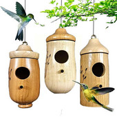 Hummingbird House - 2023 New Wooden Hummingbird House For Outdoor Hanging Hummingbird House For Nesting