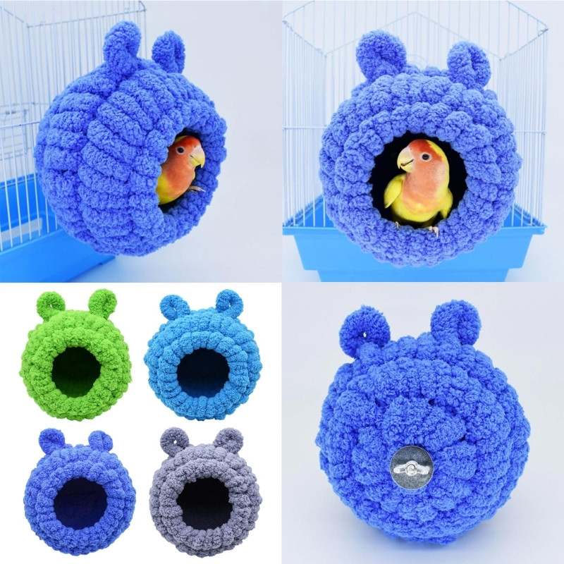 Parrot Snuggle House Ζεστή Φωλιά Λούτρινη Σκηνή Μικρό κατοικίδιο Χειμερινό κρεβάτι Εύκολο στην εγκατάσταση K5DC