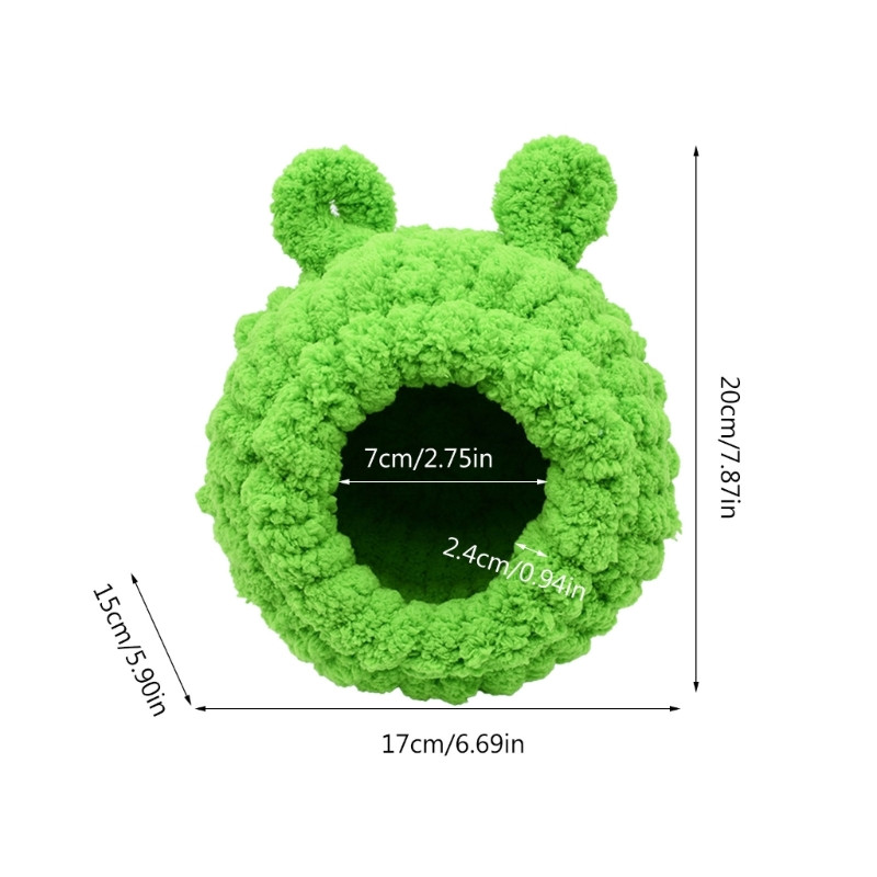 Parrot Snuggle House Ζεστή Φωλιά Λούτρινη Σκηνή Μικρό κατοικίδιο Χειμερινό κρεβάτι Εύκολο στην εγκατάσταση K5DC