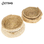 1 buc. Cuibul natural de păsări din paie, lucrat manual, porumbel, casă de păsări, cuib de papagali, casă de incubație, curte pentru animale de companie, accesorii pentru cuști de păsări