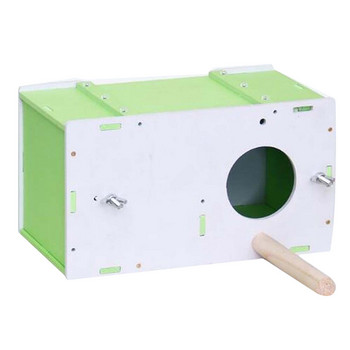 Кутия за размножаване на домашни любимци Птици Папагал Вълнисто папагало Кутия за разплод Кутия за гнезда Кутия за гнездо Изолация на гнездо Къщичка за птици