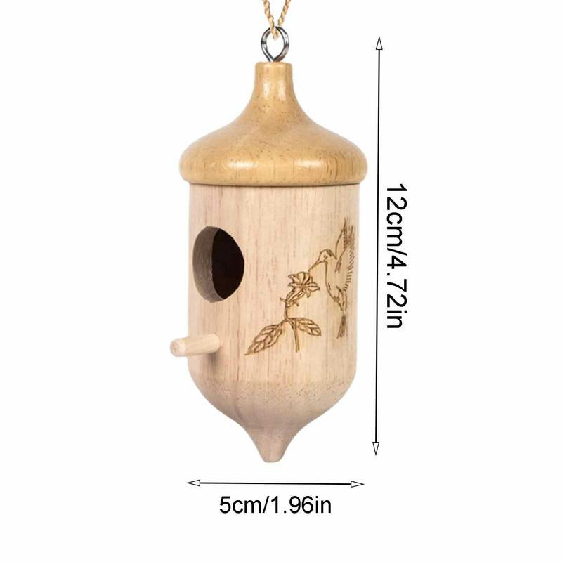 Διακοσμητικά ξύλινα σπιτάκια πουλιών για υπαίθρια κρεμασμένα χελιδόνια σπουργίτι που φωλιάζουν κολιμπρί Σπίτι για εσωτερική διακόσμηση κήπου