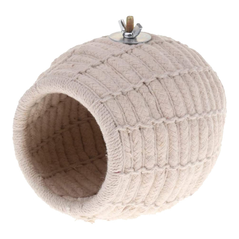 Jucărie de casă pentru cuib de păsări cu țesătură de frânghie fierbinte pentru păsăriș pentru papagali, cușcă pentru papagali, biban pentru incubație.