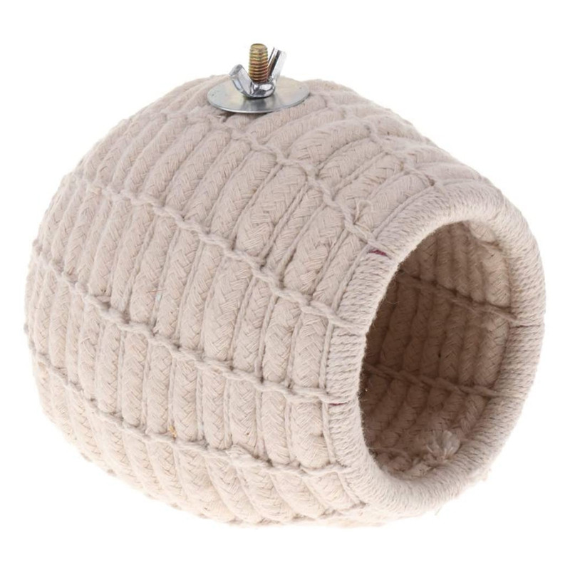 Jucărie de casă pentru cuib de păsări cu țesătură de frânghie fierbinte pentru păsăriș pentru papagali, cușcă pentru papagali, biban pentru incubație.