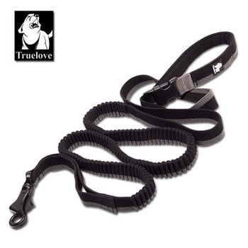 Truelove Dog Running Bungee Leash Hand-hold Waistworn Ρυθμιζόμενο νάιλον ελαστικό ανασυρόμενο λουρί σκύλου για τρέξιμο τζόκινγκ περπάτημα