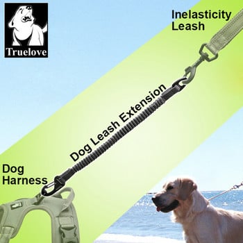 Truelove Short Bungee Dog Nylon Leash Σχοινί για κολάρο σκύλου Ανασυρόμενη προέκταση για όλες τις φυλές Εκπαίδευση τρέξιμο περπάτημα TLL2971