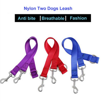 Διπλό Διπλό Λουρί Σκύλου Διπλού Ζεύξης Δύο σε Ένα Ισχυρό νάιλον V Σχήματος Λουρί Pet Dog Colorful Two Ways Pet Lead 1PCS