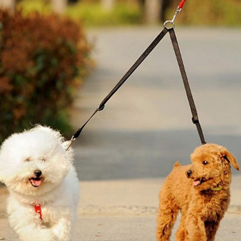 Διπλό Διπλό Λουρί Σκύλου Διπλού Ζεύξης Δύο σε Ένα Ισχυρό νάιλον V Σχήματος Λουρί Pet Dog Colorful Two Ways Pet Lead 1PCS