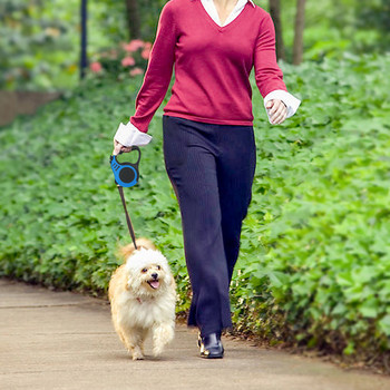 3m/5m Ανθεκτικό λουρί σκύλου Αυτόματη ανασυρόμενη νάιλον γάτας προέκταση μολύβδου Puppy Walking Running Lead Roulette for Dogs Pet Products