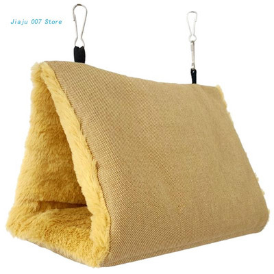 C9GA βελούδινη αιώρα πουλιών Ζεστή φωλιά πουλιών κρεμαστή κλουβί για κατοικίδια, σπήλαιο, κούνια παπαγάλου σκηνές κρεβάτι Χαριτωμένο κλουβί πουλιών Κούνια με βάση Πέρκα