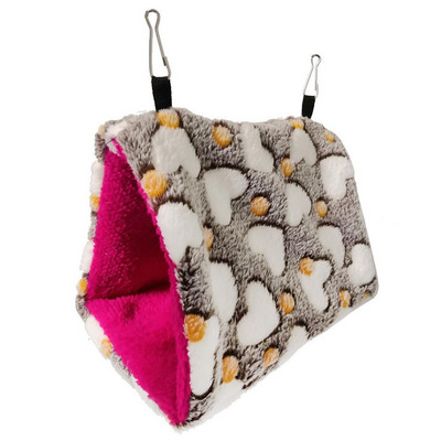 Lõuendist papagoi võrkkiik, soe ja paks kolmnurkne ripppesa lemmikloomale