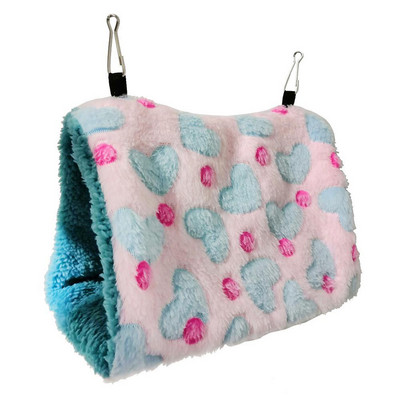 Lõuendist papagoi võrkkiik, soe ja paks kolmnurkne ripppesa lemmikloomale