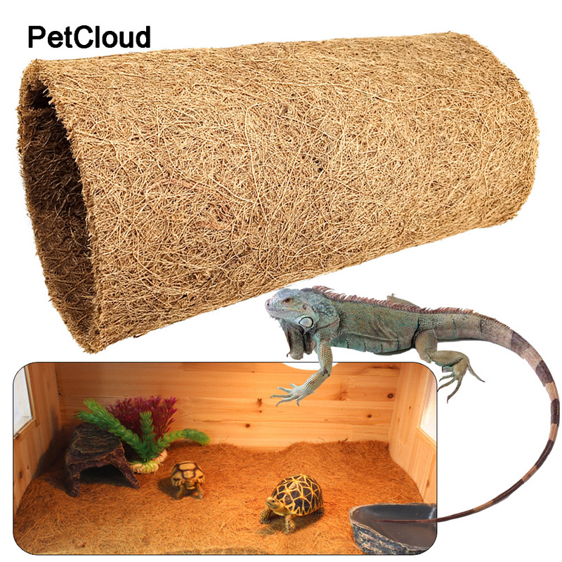 Roomajate vaip Naturaalsest kookoskiust kookoskiust kilpkonnamatt lemmikloomade terraariumi vooderdis Roomajate tarvikud Lizard Snake lemmikloomatooted