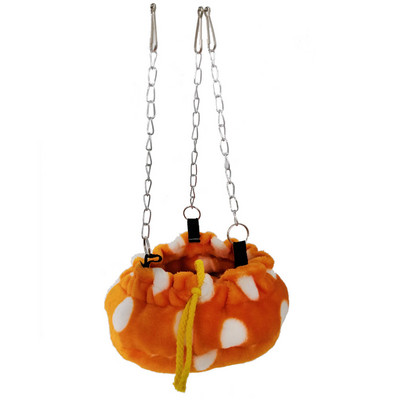 3 värvi papagoi puur Talvine soe linnu võrkkiik rippuvad täpid voodi hamster Väike mini lemmiklooma magamiskoti pesa ketiga oravale