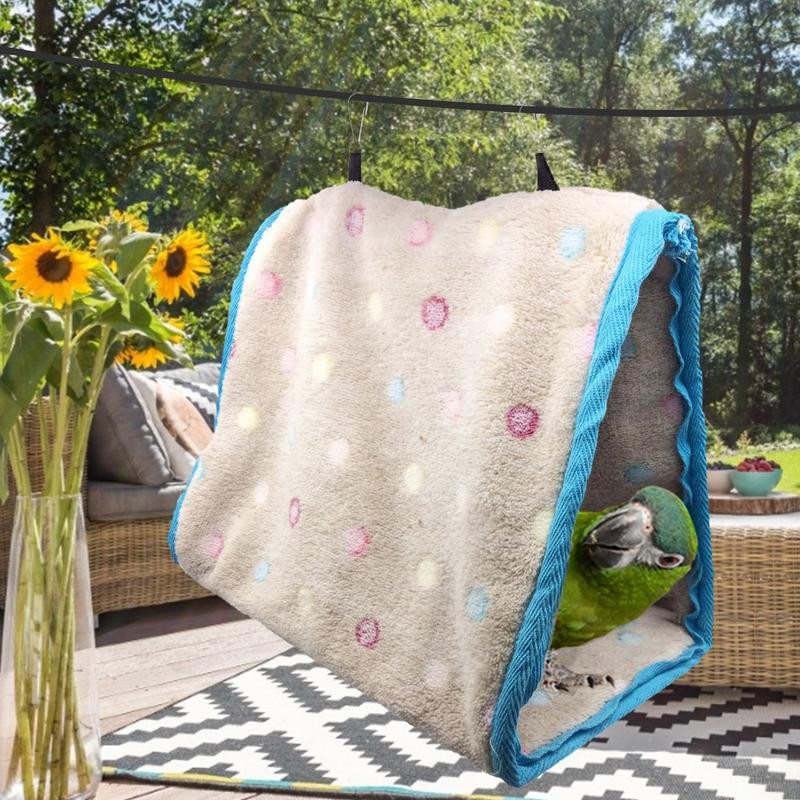 Pehme plüüsist lemmikloomapapagoi papagoi viirpapagoi soe võrkkiik puur, soe pesa narivoodi pesad rippuva koopa talvepesa