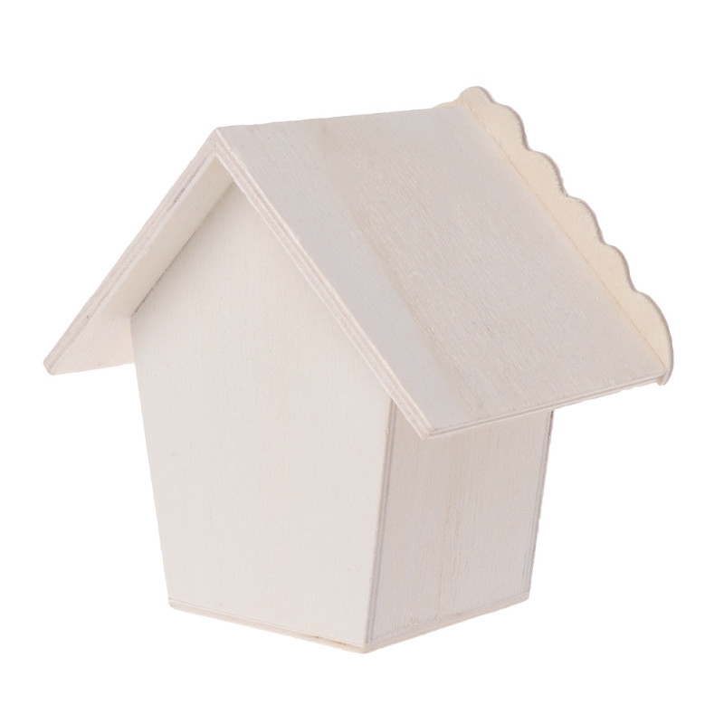 1 buc Cuib de pasăre Casă din lemn natural în formă rotundă de perete pentru cuib pentru animale de companie