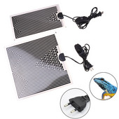 Rāpuļu mājdzīvnieku sildīšanas paliktnis ar temperatūras regulēšanas kontrolieri, kas paredzēts Reptile Vivarium Vivarium