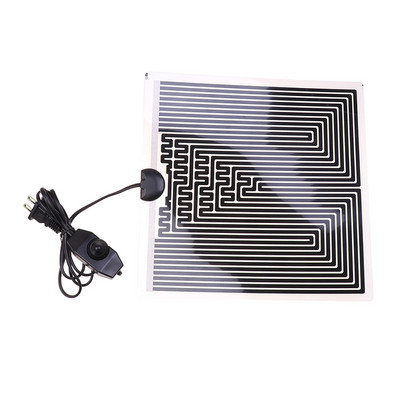 Rāpuļu mājdzīvnieku sildīšanas paliktnis ar temperatūras regulēšanas kontrolieri, kas paredzēts Reptile Vivarium Vivarium