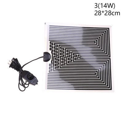 Rāpuļu mājdzīvnieku sildīšanas paliktnis ar temperatūras regulēšanas kontrolieri, kas paredzēts Reptile Vivarium Vivarium