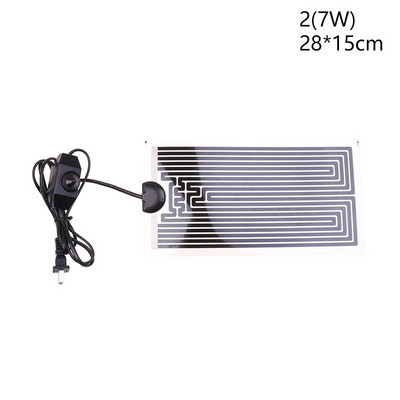 Rāpuļu mājdzīvnieku sildīšanas paliktnis ar temperatūras regulēšanas kontrolieri, kas paredzēts Reptile Vivarium Vivarium