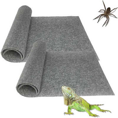 3 Sizes Reptile Carpet,Terrarium Bedding Substrate Liner Reptile Cage Mat Tank Accessories for Bearded Dragon Lizard Tortoise