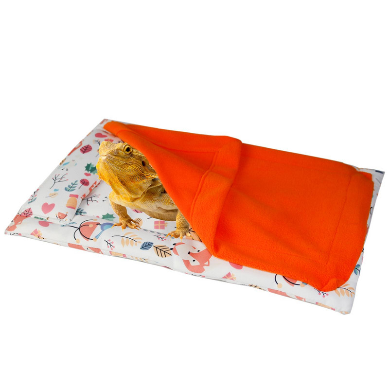 Σετ υπνόσακου Reptile Bearded Dragon Warm Bed Lizards Sleeping Bag Αδιάβροχη κουβέρτα ύπνου ερπετών για μικρό χάμστερ