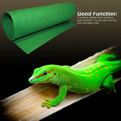Reptile Carpet - Terrarium Substrate Bedding Liner 15.75``-39.37`Durable Fiber And Grass-like Touch For Lizard Tortoise Snake