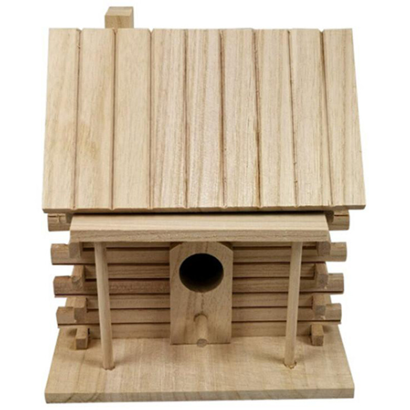 A63I Casă de păsări Cuibul din lemn montat pe perete Casă de păsări Cutie de păsări Cutie de lemn Decorare cușcă Ornament de grădină
