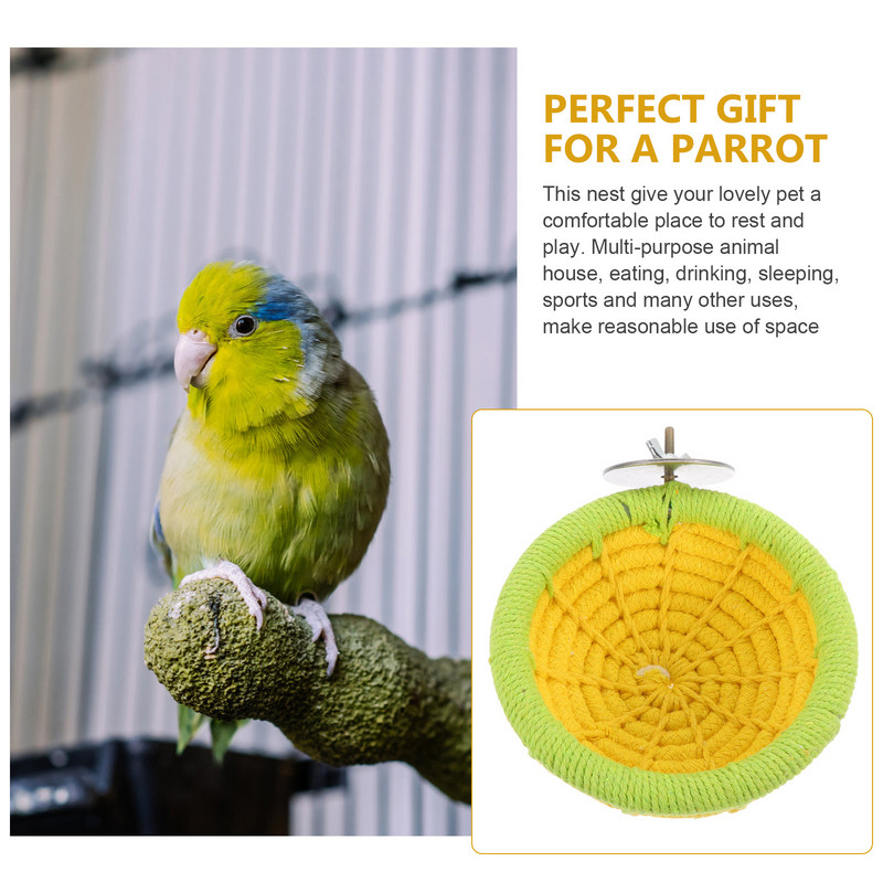 Cușcă pentru păsări pentru păsări Cuști Cuști Mana cuibărată Papagal adormit Accesorii țesute Cockatiel Crescere colibri